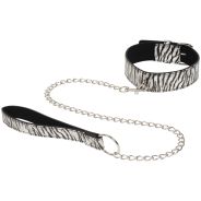 baseks Zebrahalsband mit Kette