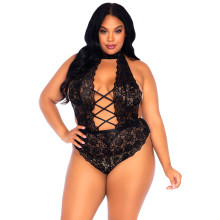 Leg Avenue Bundløs Blonde Teddy Plus Size  1