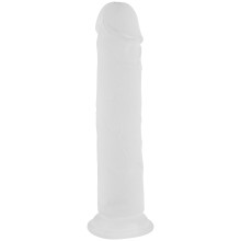 Willie City Realistischer Transparent-Mattierter Dildo mit Saugnapf 22 cm  1