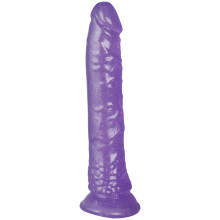 baseks Glitzerdildo Violett mit Saugnapf 20,5 cm  1