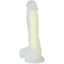 baseks Glow in the Dark Dildo Gelb mit Saugnapf 21,5 cm  1