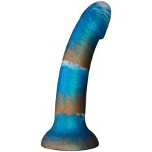 baseks Kupferblauer Silikondildo 18 cm mit Saugnapf  1