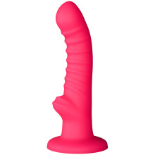 baseks Ribbed Stimulation Silikondildo mit Saugnapf 17 cm  1