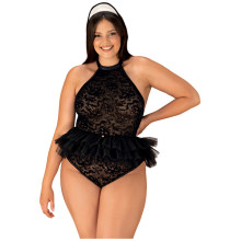 Obsessive Frilles Set mit Dienstmädchen-Body Plus Size  1