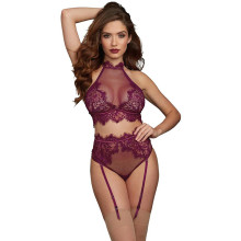 Dreamgirl Violettes Strumpfhalter-Set  1