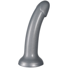 baseks Glitzernder Silikon-Dildo in Silber 18 cm  1