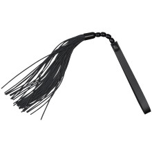 Sex & Mischief Noir Whip Flogger aus Kunstleder  1