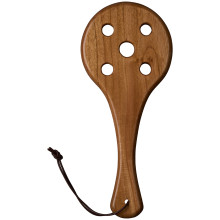 Black Label Bullseye Spanking Paddle aus Holz  1