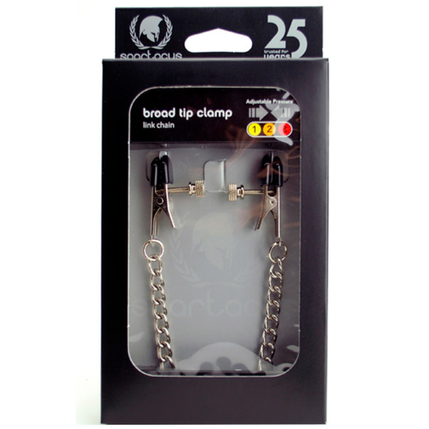 Spartacus Broad Tip Nippelklemmen mit Kette