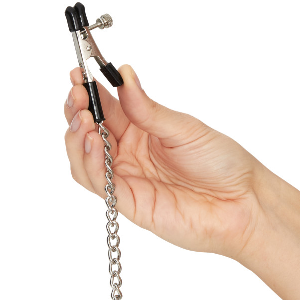 Spartacus Krokodil-Nippelklemmen und Kette