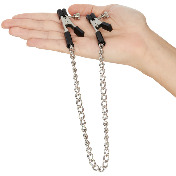 Spartacus Krokodil-Nippelklemmen und Kette