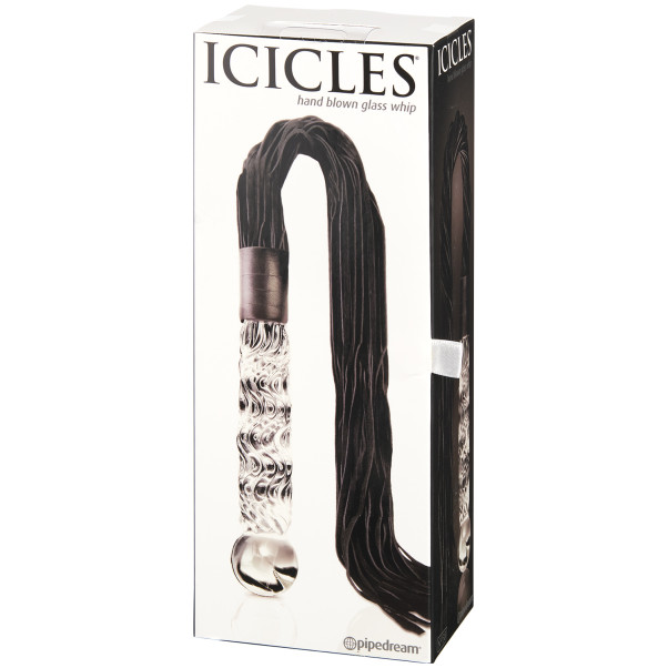 Icicles No 38 Flogger mit Glasdildogriff