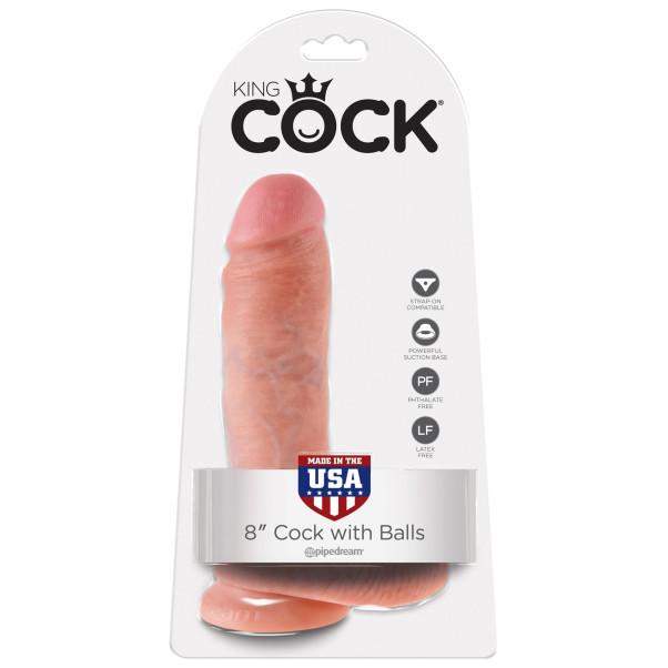 King Cock - Cock with Balls Dildo 20.3 cm