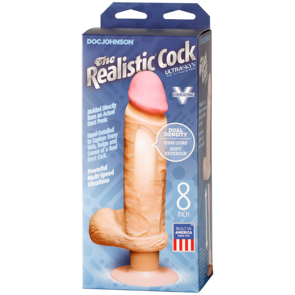 Doc Johnson The Realistic Cock UR3 Dildo Vibrator 23,5 cm mit Saugnapf