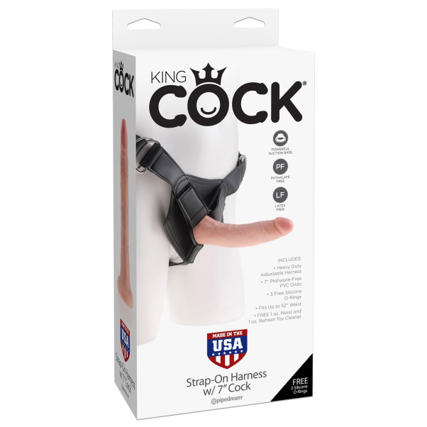 King Cock Harnisch mit Dildo 18 cm