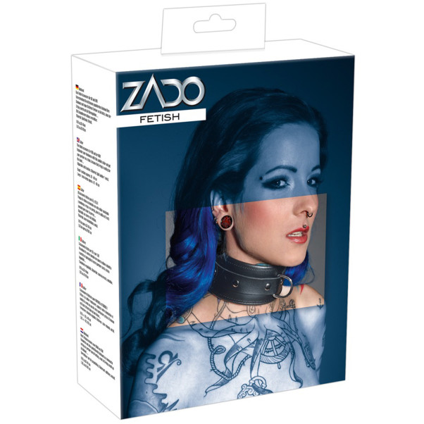 Zado Lederhalsband mit D-Ring