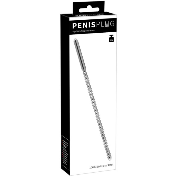 Sextreme Dip Stick Gerippter Dilator 8 mm