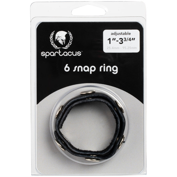 Spartacus 6 Snap Penisring mit Druckknöpfen