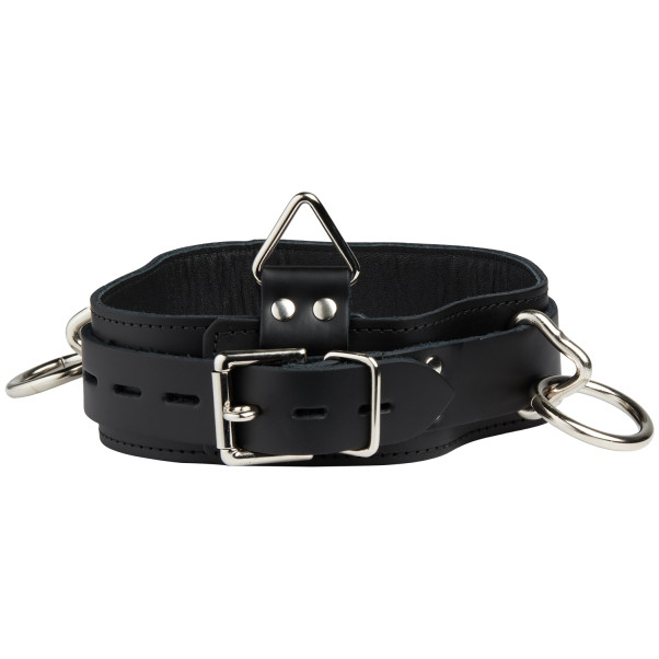 Spartacus Locking Collar Lederhalsband mit 3 Ringen