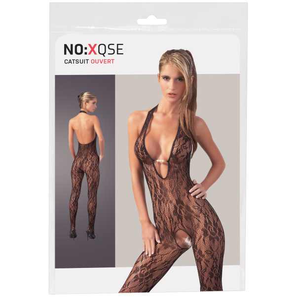 NO: XQSE Neckholder-Body mit Spitze und Perlen