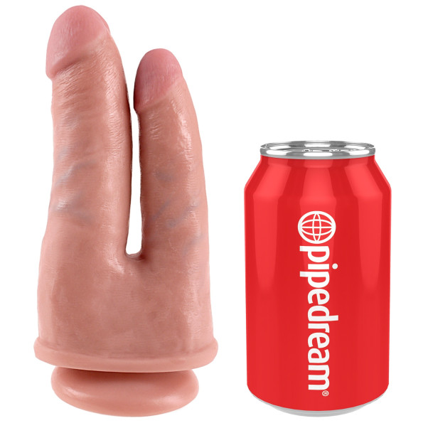 King Cock Double Penetrator Doppeldildo 21 cm mit Saugnapf