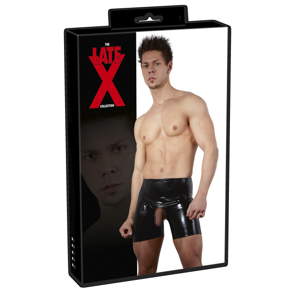 Late X Latex Showmaster Offene Boxershorts Herren