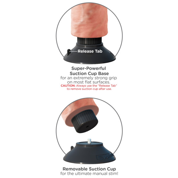King Cock Realistischer Dildo Vibrator mit Hoden 25 cm