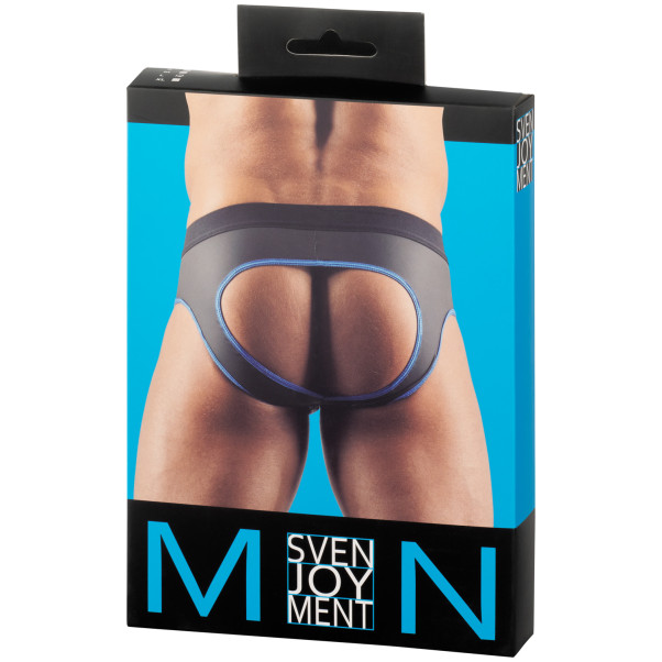 Svenjoyment Neopren Jock mit blauem Reißverschluss