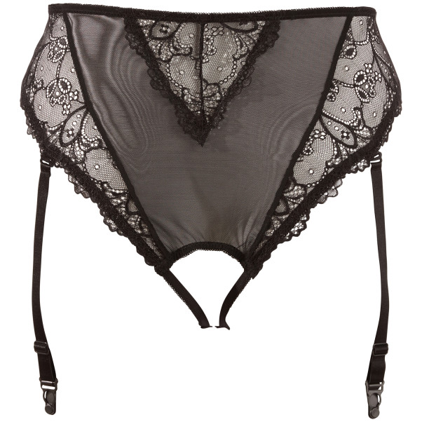 Cottelli Mesh Panty mit Strapsgürtel Plus Size