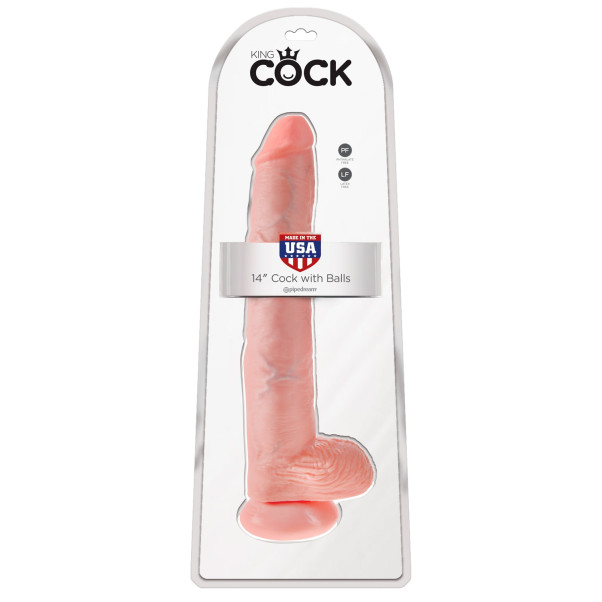 King Cock Realistischer Dildo mit Hoden 35 cm