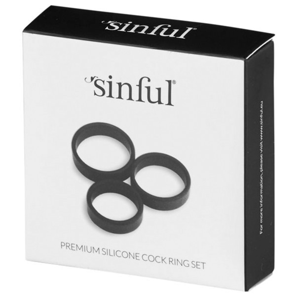 Sinful Premium Silikon-Penisring 3er-Set