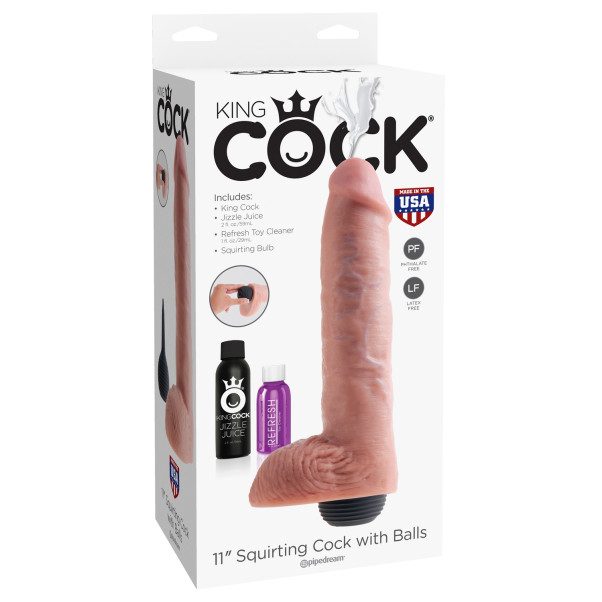 King Cock Realistischer Spritzdildo 28 cm