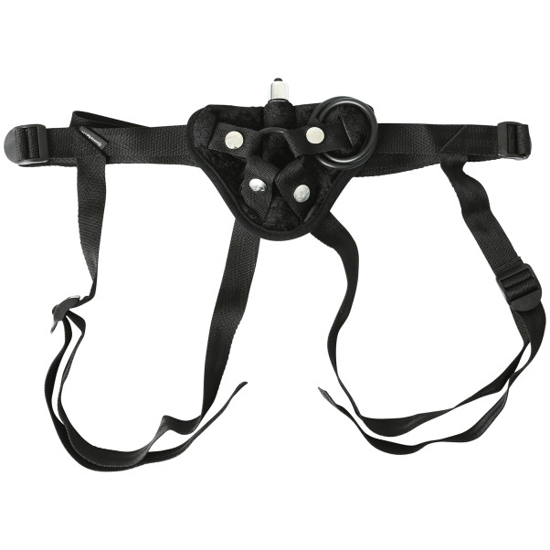 Sportsheets Black Velvet Harnisch mit Vibrator
