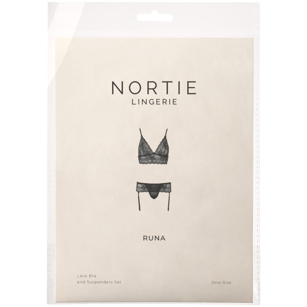 NORTIE Runa BH und Strumpfhalter-Set mit Spitze