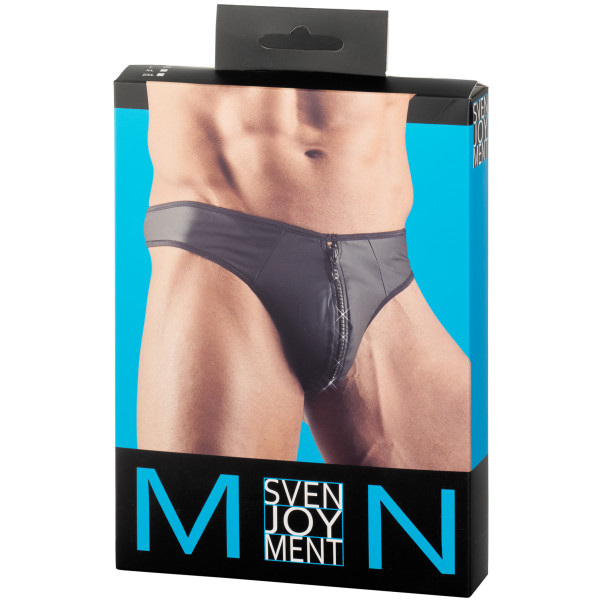 Svenjoyment Neopren String-Tanga mit Strasssteinen