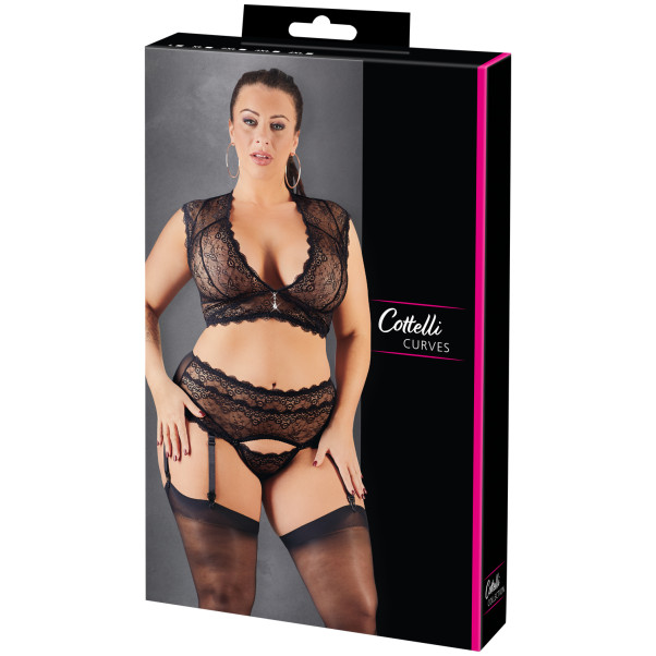 Cottelli BH und Strapsen-Set Plus Size