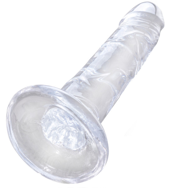 King Cock Durchsichtiger Dildo 17,6 cm mit Saugnapf