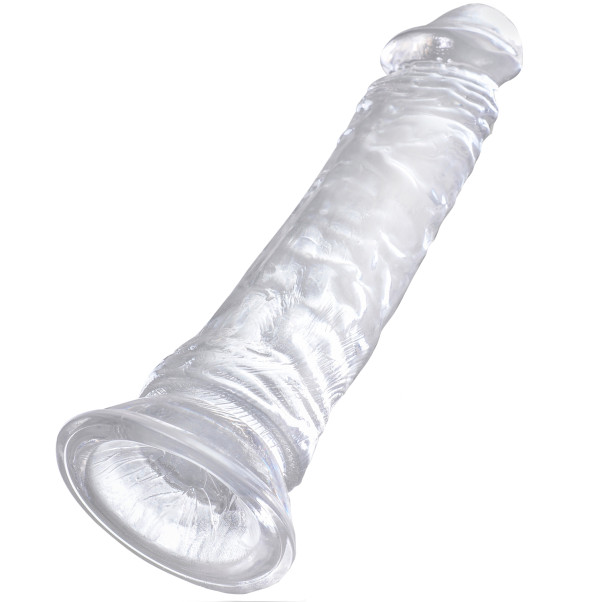 King Cock Durchsichtiger Dildo 22,5 cm mit Saugnapf