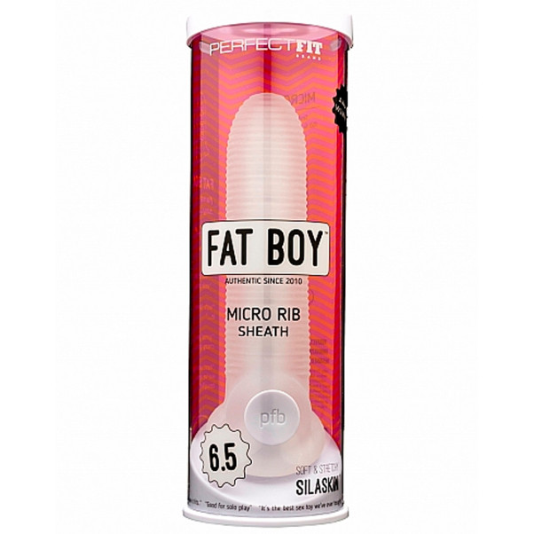 Perfekt Fit Fat Boy Mikro-Gerippte Penishülle Groß