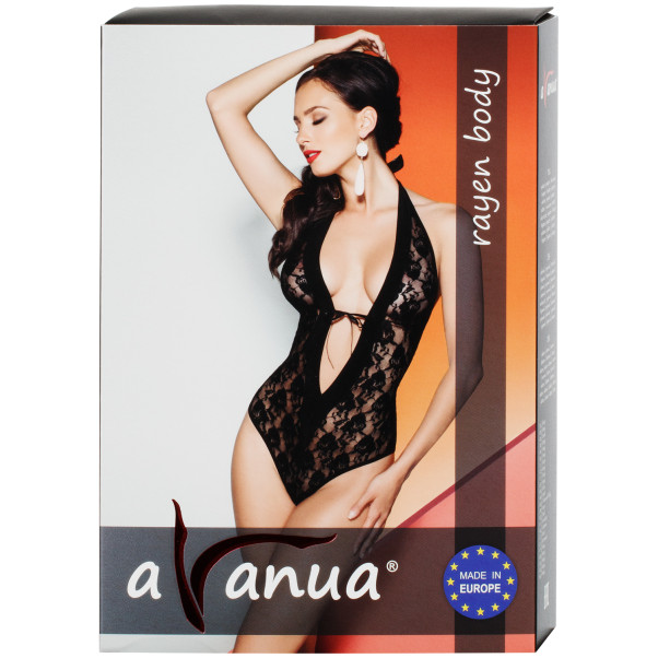 Avanua Rayen Spitzen-Bodystocking Rot