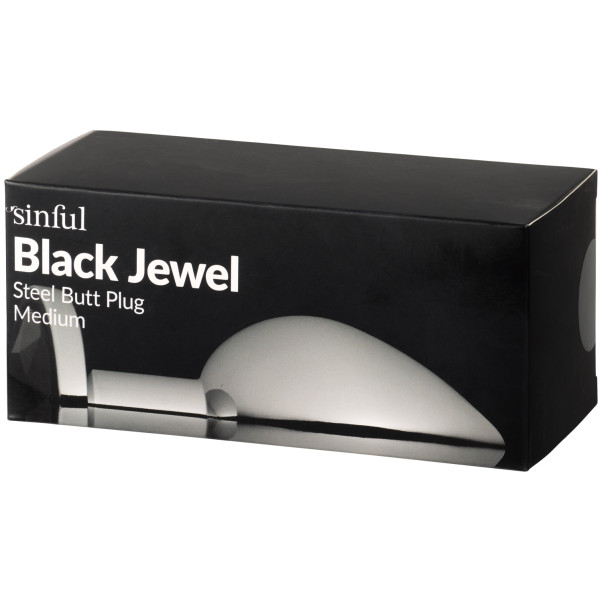 Sinful Black Jewel Metall Analplug Medium