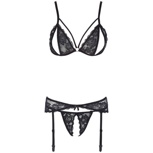 Cottelli Collection Dreiteiliges Suspender-Set