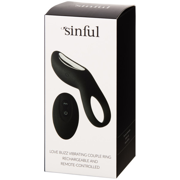 Sinful Love Buzz Wiederaufladbarer ferngesteuerter Penisring mit Vibration