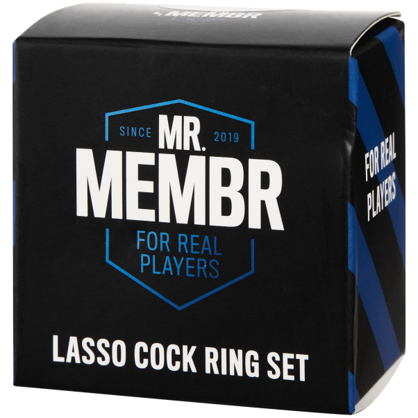 MR.MEMBR Verstellbarer Lasso Penisring-Set