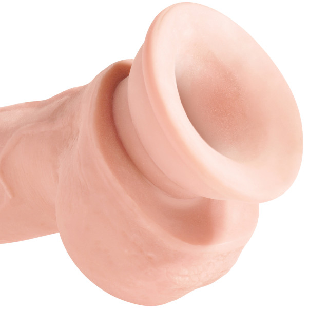 King Cock Plus Triple Density Dildo mit Hoden 24 cm mit Saugnapf