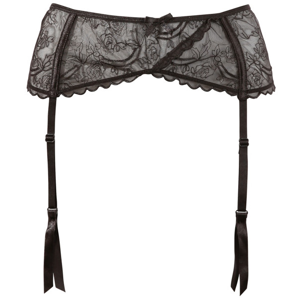 Cottelli Strapsgürtel mit Spitze Schwarz