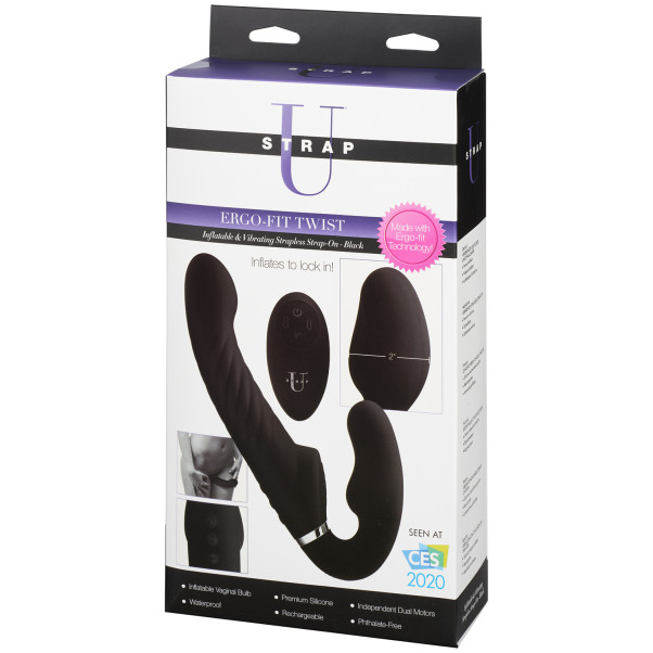 Strap U Ergo-Fit Twist Aufblasbarer Vibrierender Strap-On