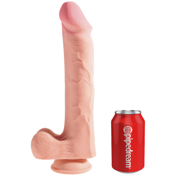 King Cock Plus Triple Density Dildo mit Hoden und Saugnapf 33 cm