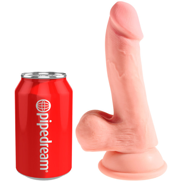 King Cock Plus Triple Density Dildo mit Hoden 20 cm mit Saugnapf