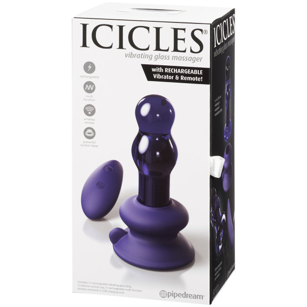 Icicles No 83 Vibrierender Analplug aus Glas